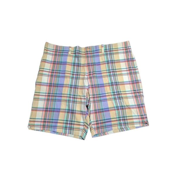 Tommy Bahama  Multicolor Par 4 Plaid UPF 30 Island Zone Chino Shorts Men's 46R - Picture 1 of 5